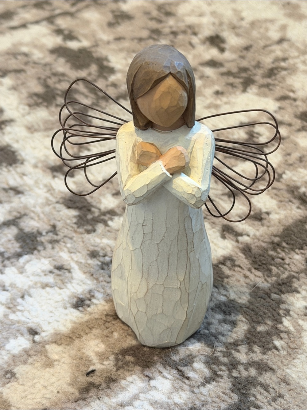 Willow Tree Cream and Tan 'Sign for Love' Figurine Base